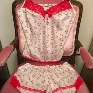 Silky Hearts Camisole and Shorts Set